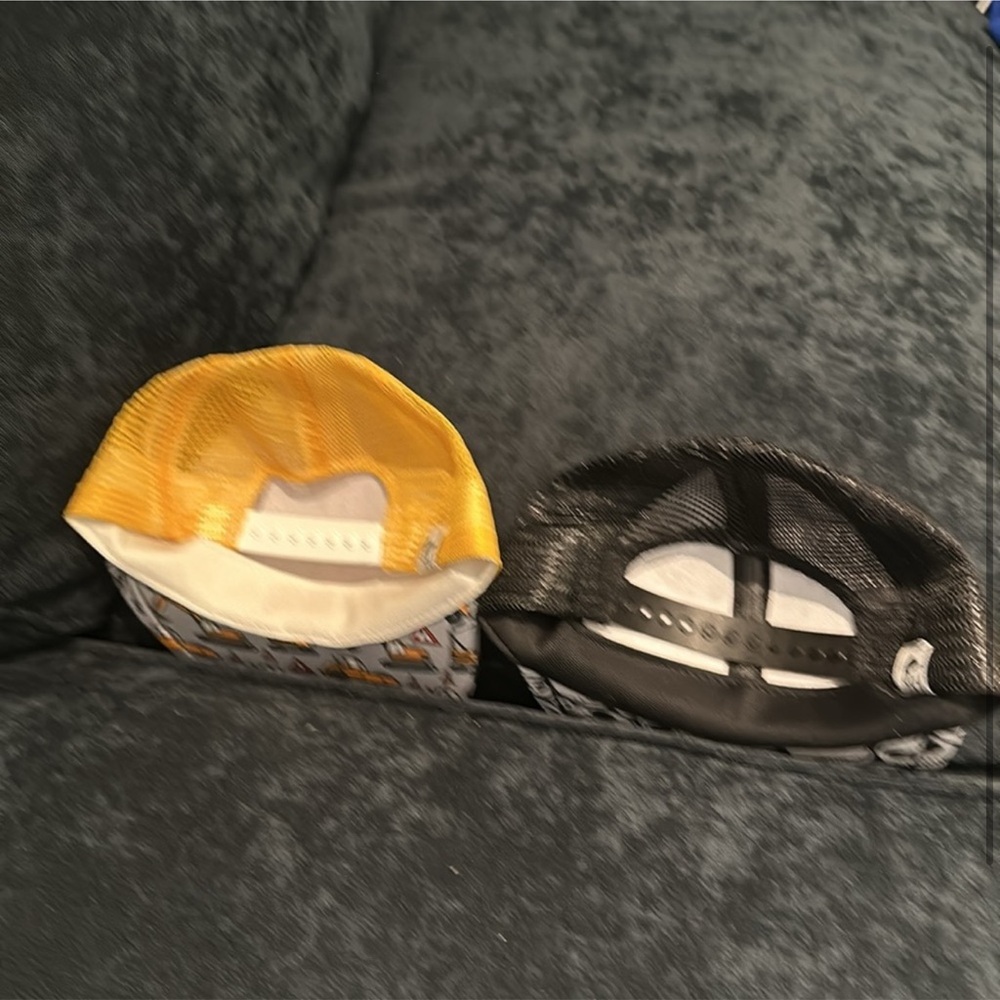 George Infant Caps - Bright Yellow and Classic Black - Picture 2 of 2